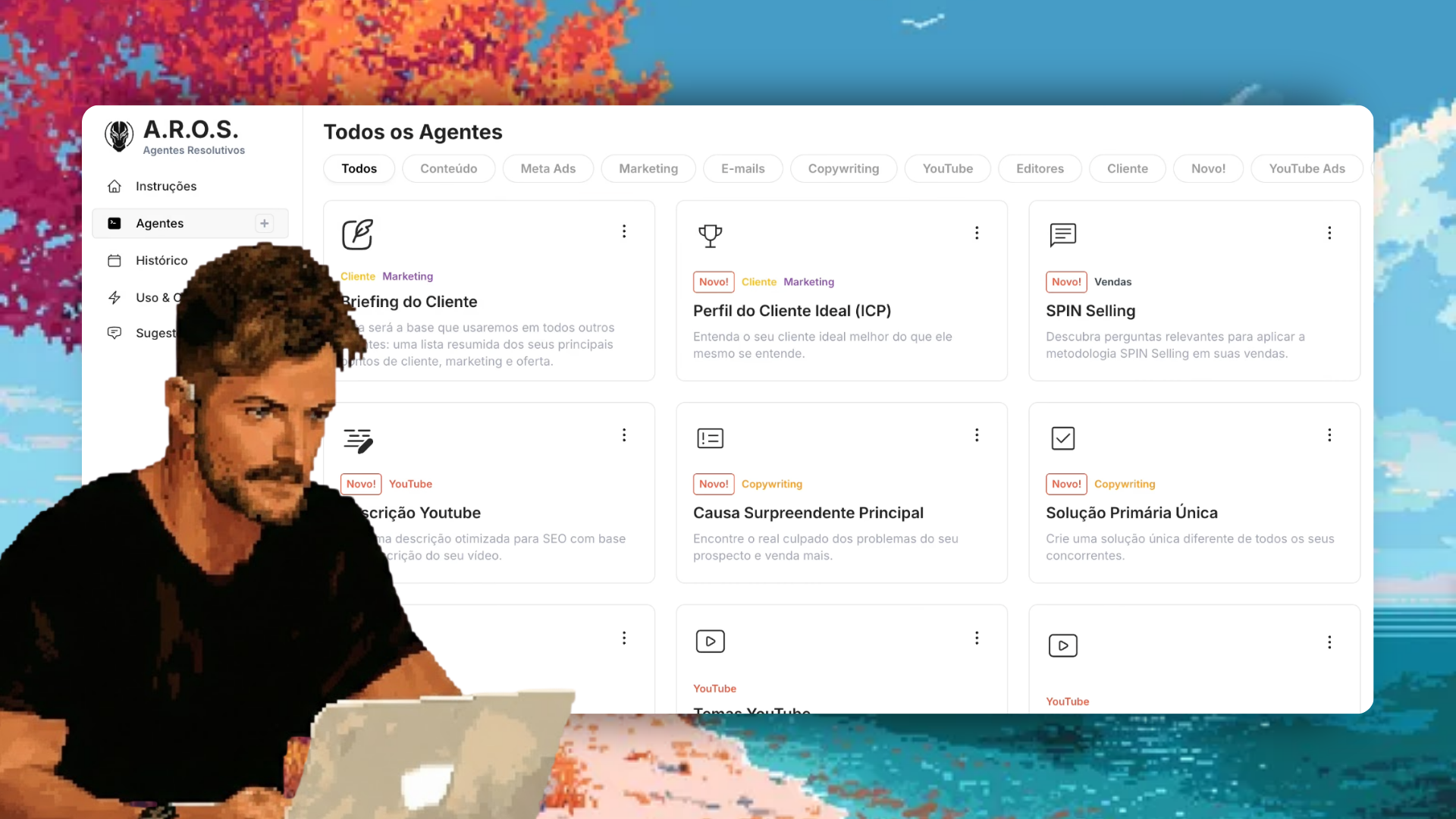 arOS - Central de agentes de Bruno Picinini